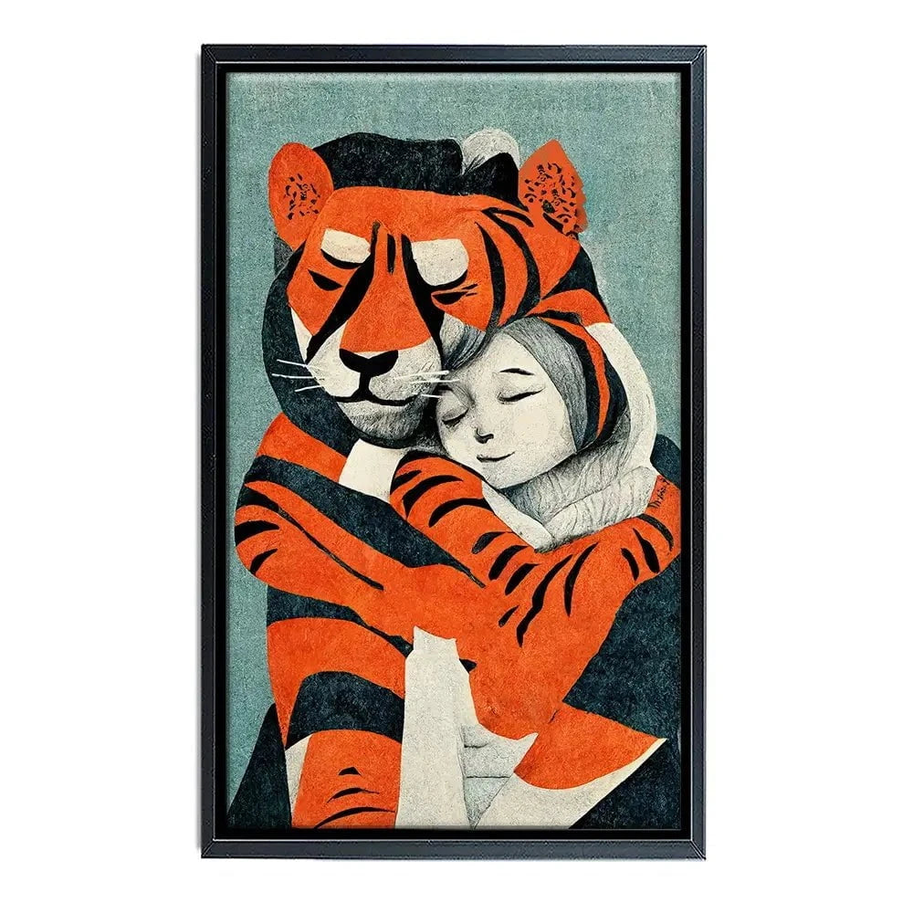 My Tiger And Me Canvas Print My Tiger And Me Canvas Print wall art product Treechild
