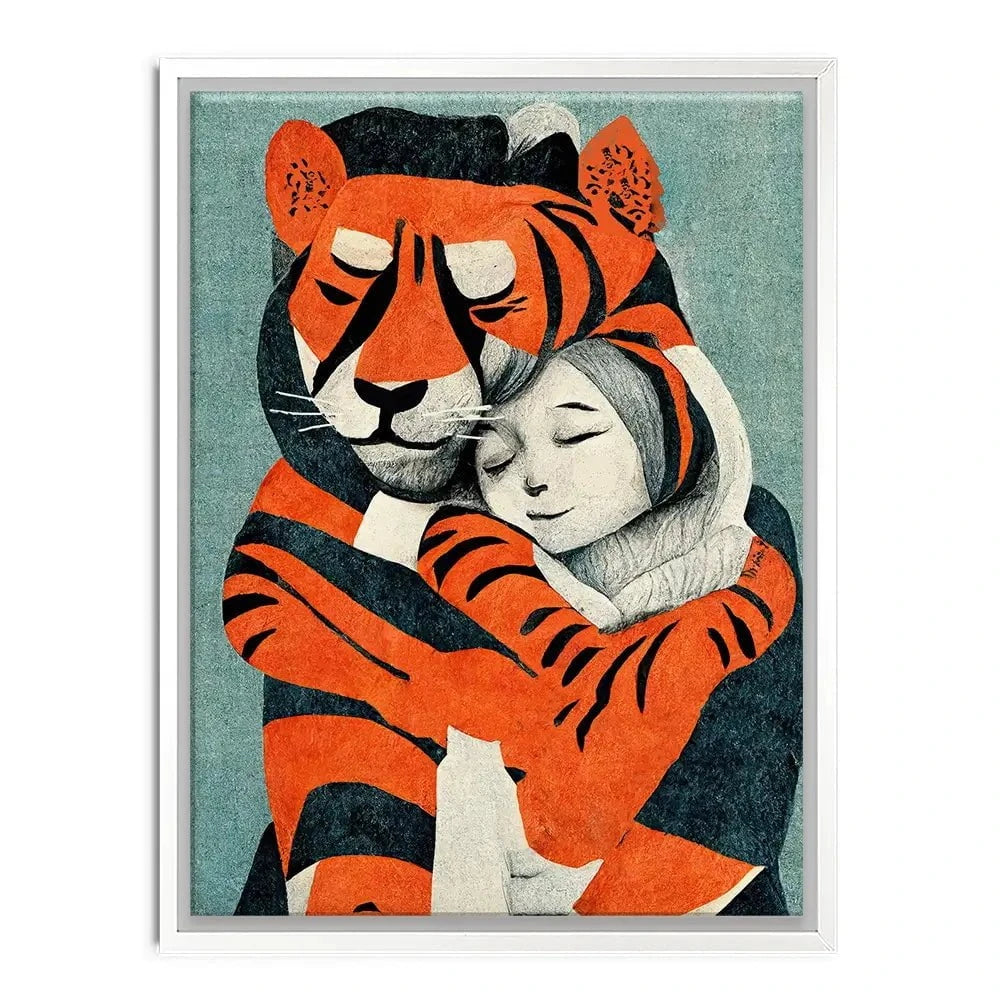 My Tiger And Me Canvas Print My Tiger And Me Canvas Print wall art product Treechild
