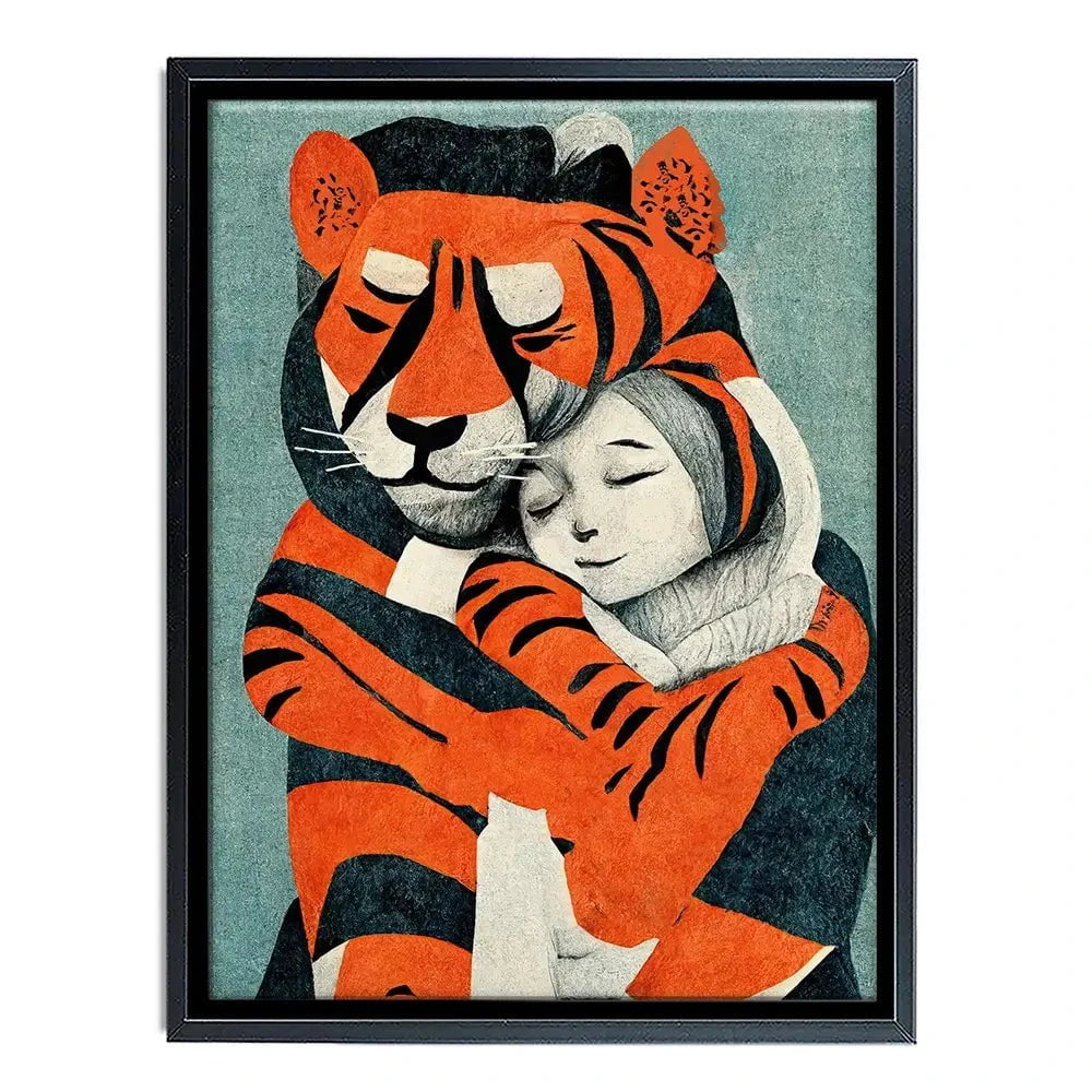 My Tiger And Me Canvas Print My Tiger And Me Canvas Print wall art product Treechild