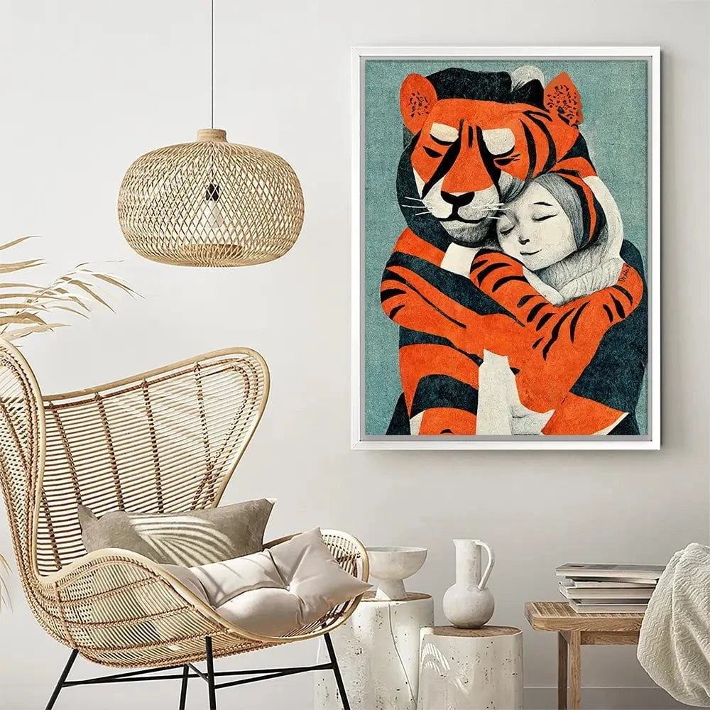 My Tiger And Me Canvas Print My Tiger And Me Canvas Print wall art product Treechild