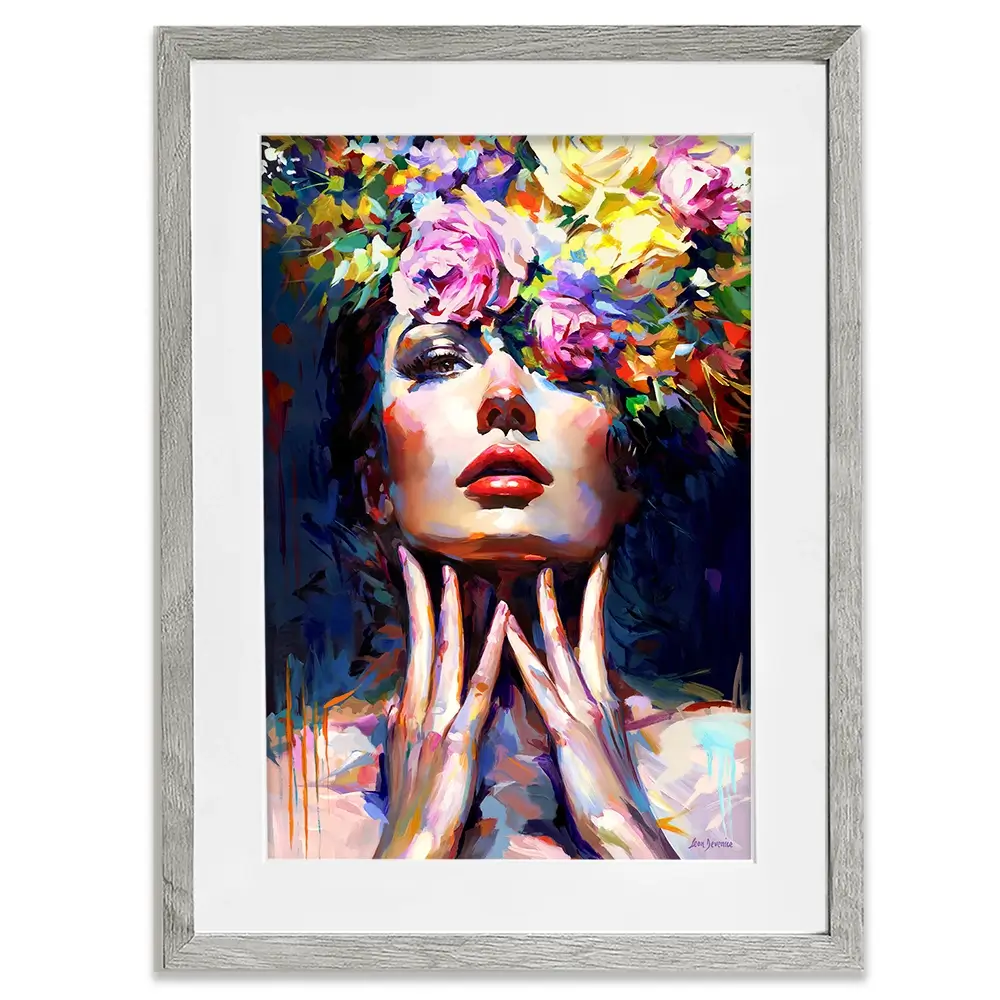 Mystery In Bloom Framed Art Print Mystery In Bloom Framed Art Print wall art product Leon Devenice