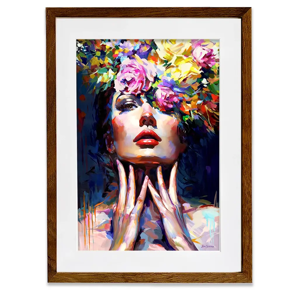 Mystery In Bloom Framed Art Print Mystery In Bloom Framed Art Print wall art product Leon Devenice
