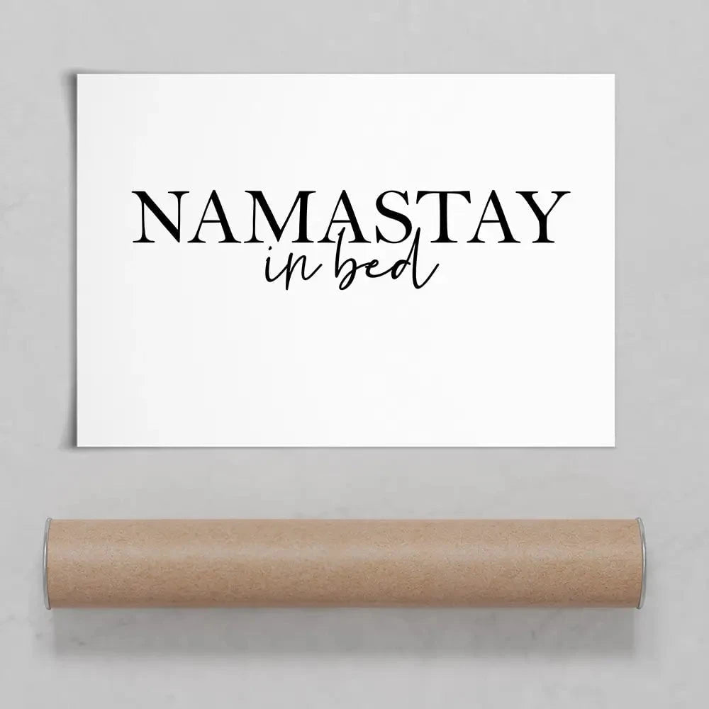Namastay In Bed Art Print Namastay In Bed Art Print wall art product K Lyon