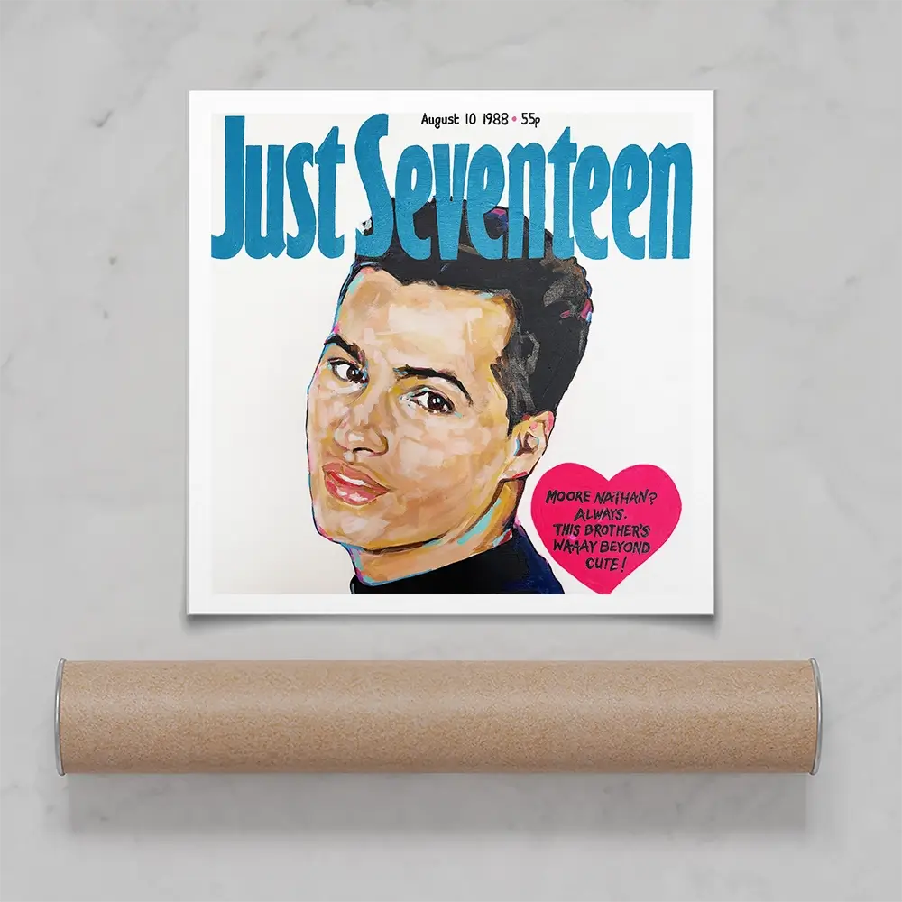Nathan Moore Just Seventeen Square Art Print Nathan Moore Just Seventeen Square Art Print wall art product Juliet Stockton