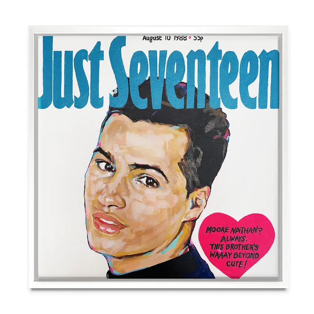 Nathan Moore Just Seventeen Square Canvas Print Nathan Moore Just Seventeen Square Canvas Print wall art product Juliet Stockton