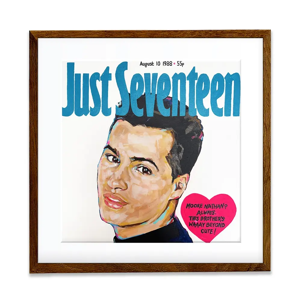 Nathan Moore Just Seventeen Square Framed Art Print Nathan Moore Just Seventeen Square Framed Art Print wall art product Juliet Stockton