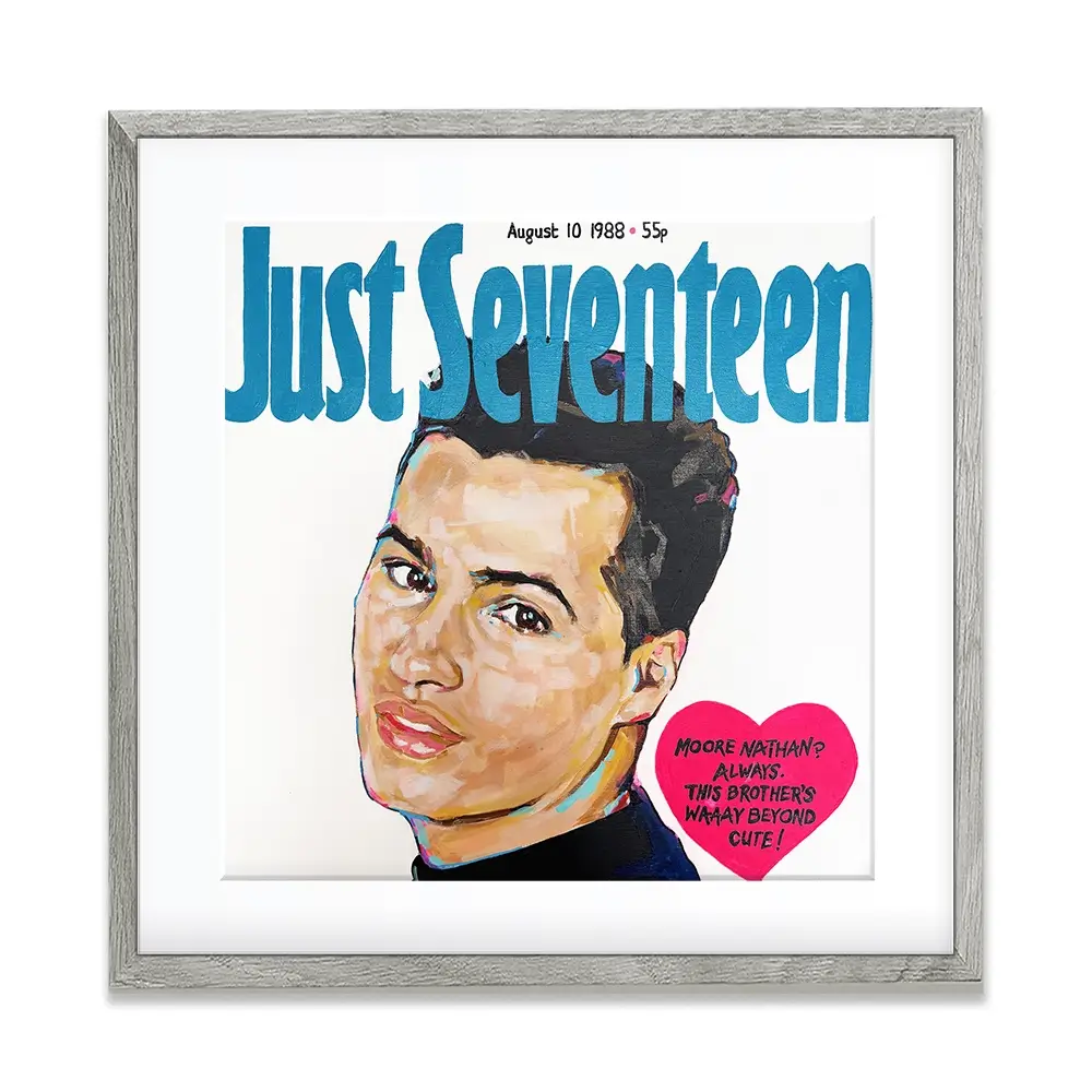 Nathan Moore Just Seventeen Square Framed Art Print Nathan Moore Just Seventeen Square Framed Art Print wall art product Juliet Stockton