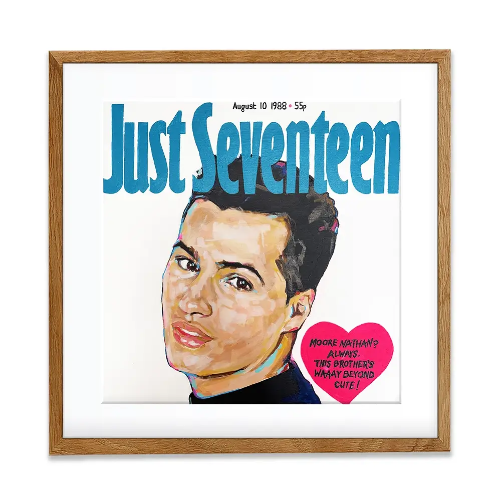 Nathan Moore Just Seventeen Square Framed Art Print Nathan Moore Just Seventeen Square Framed Art Print wall art product Juliet Stockton