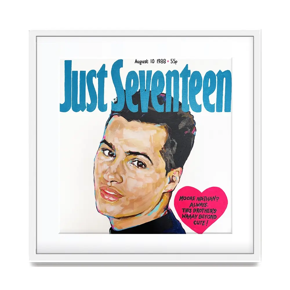 Nathan Moore Just Seventeen Square Framed Art Print Nathan Moore Just Seventeen Square Framed Art Print wall art product Juliet Stockton
