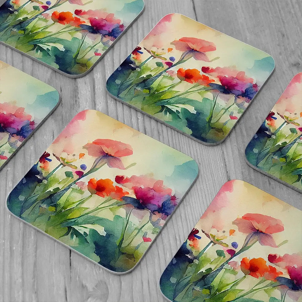 Nature In Watercolour Coaster Set Nature In Watercolour Coaster Set wall art product artisticanarchy / Shutterstock