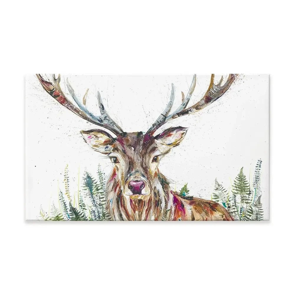 Nature Stag Canvas Print Nature Stag Canvas Print wall art product Nicola Jane Rowles