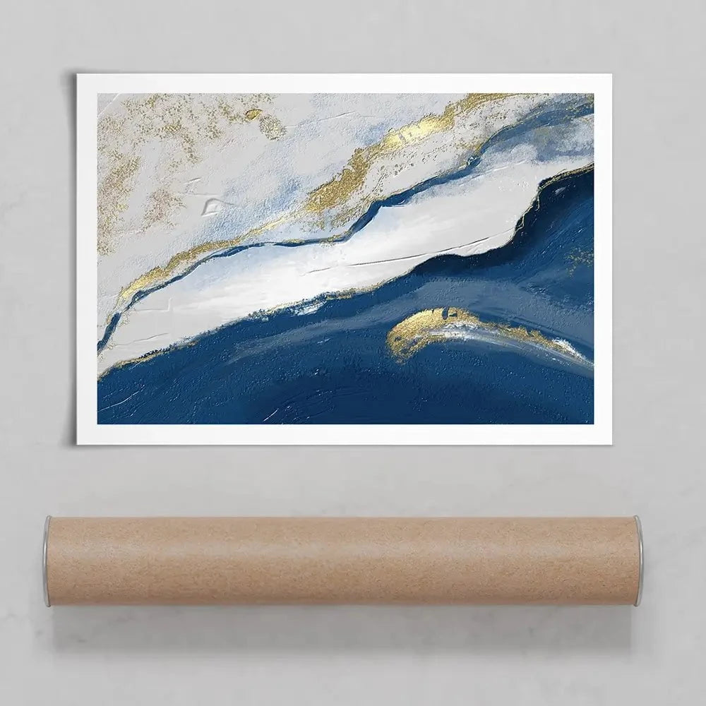 Navy And White Art Print Navy And White Art Print wall art product Muzi pear studio / Shutterstock