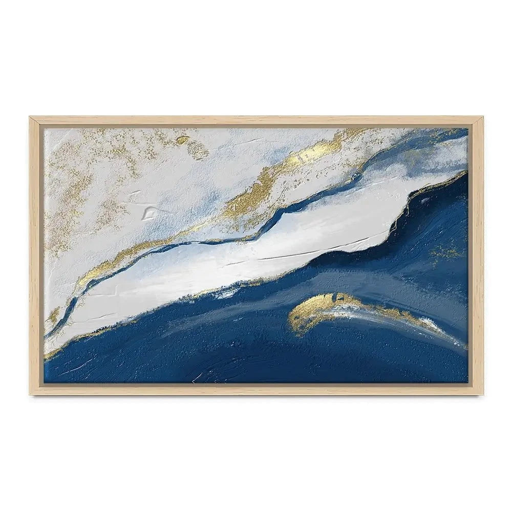 Navy And White Canvas Print Navy And White Canvas Print wall art product Muzi pear studio / Shutterstock