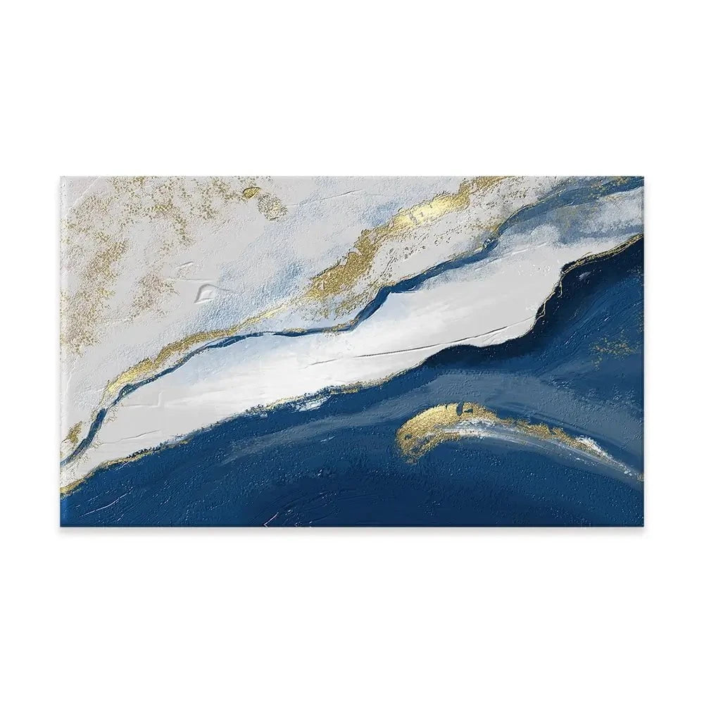 Navy And White Canvas Print Navy And White Canvas Print wall art product Muzi pear studio / Shutterstock