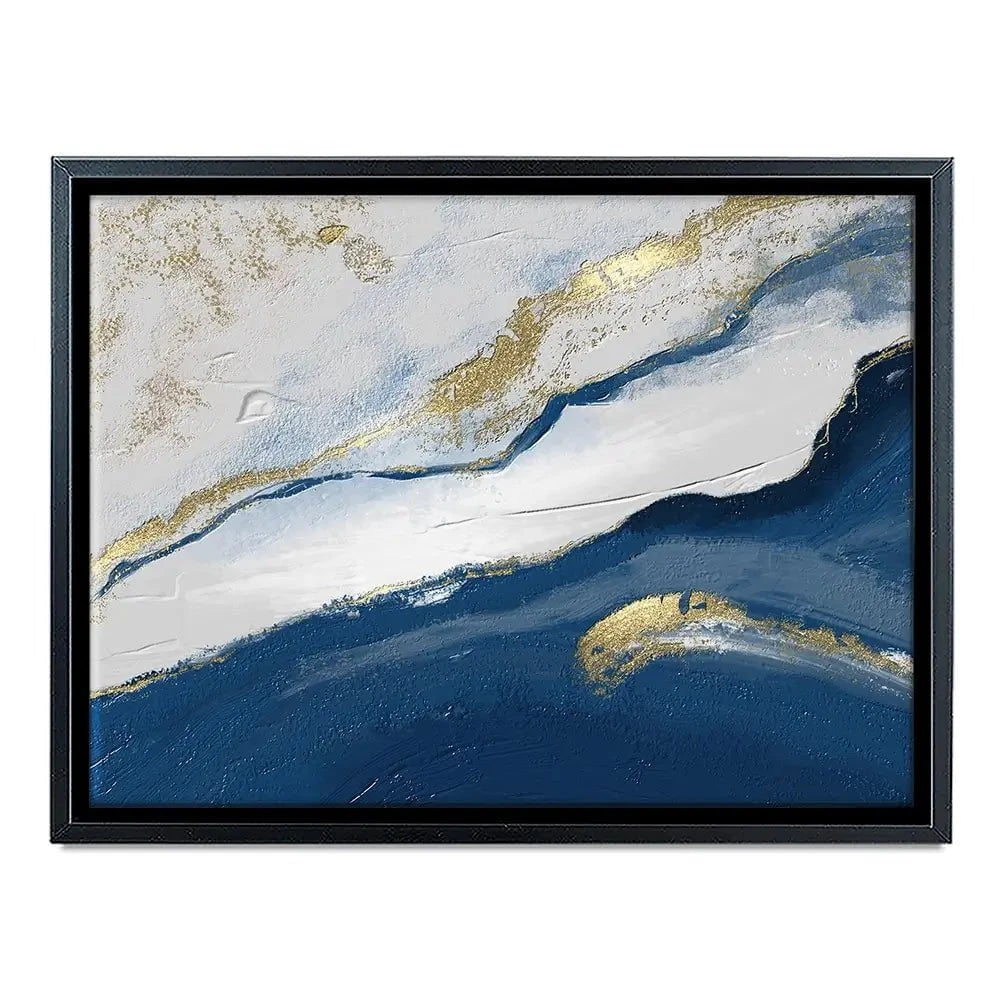 Navy And White Canvas Print Navy And White Canvas Print wall art product Muzi pear studio / Shutterstock
