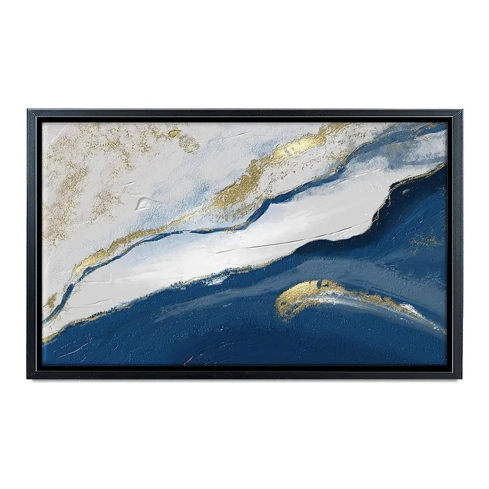 Navy And White Canvas Print Navy And White Canvas Print wall art product Muzi pear studio / Shutterstock
