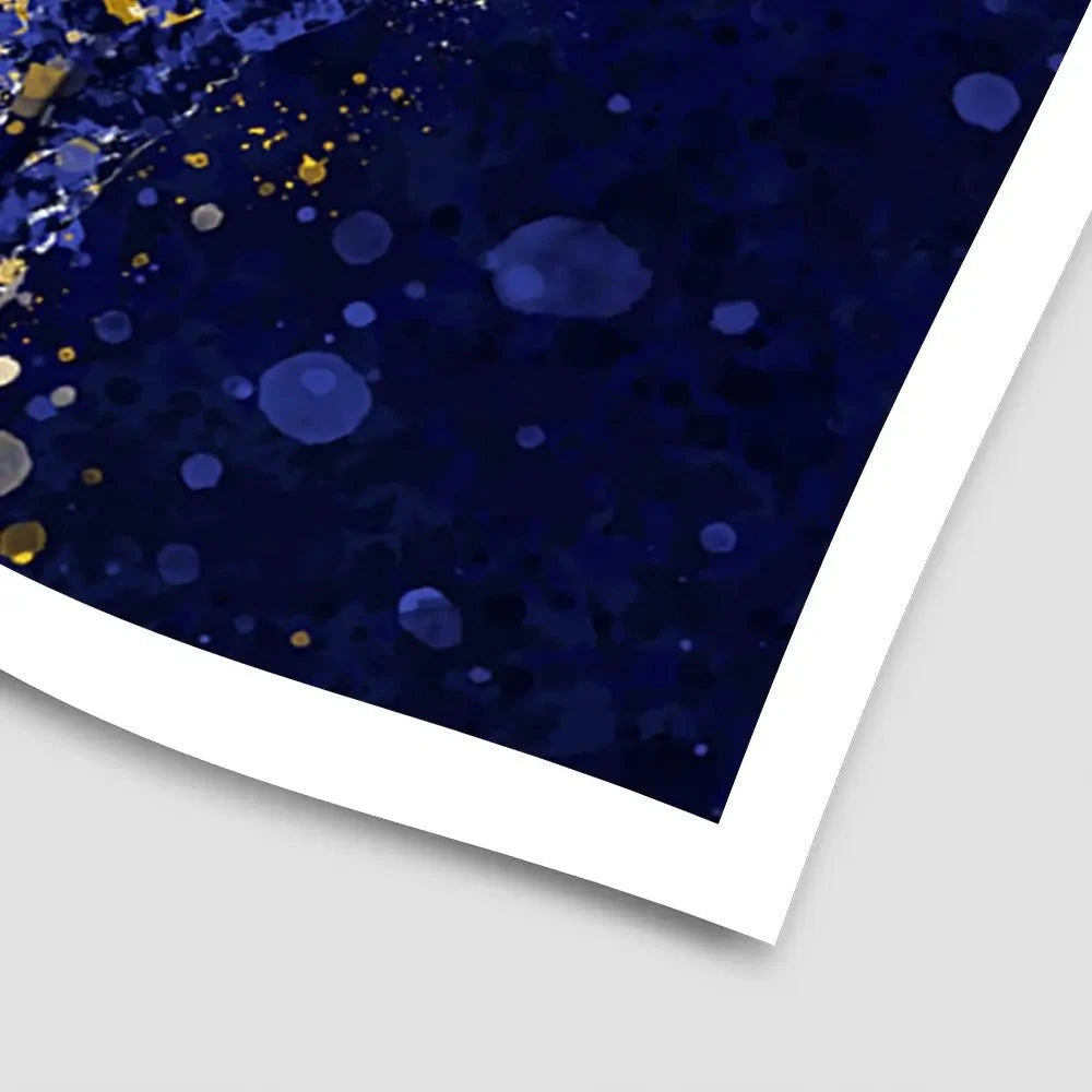 Navy Deer Splash Art Print Navy Deer Splash Art Print wall art product D Mosconi