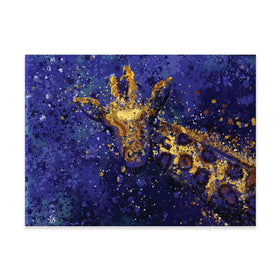 Navy Giraffe Splash Canvas Print Navy Giraffe Splash Canvas Print wall art product D Mosconi