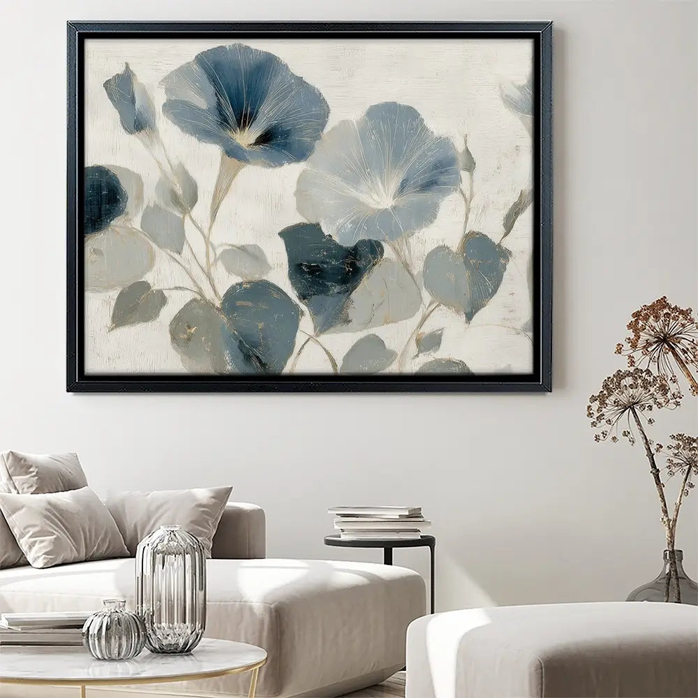 Navy Glory Vine Canvas Print Navy Glory Vine Canvas Print wall art product Chromatic Storm Studio