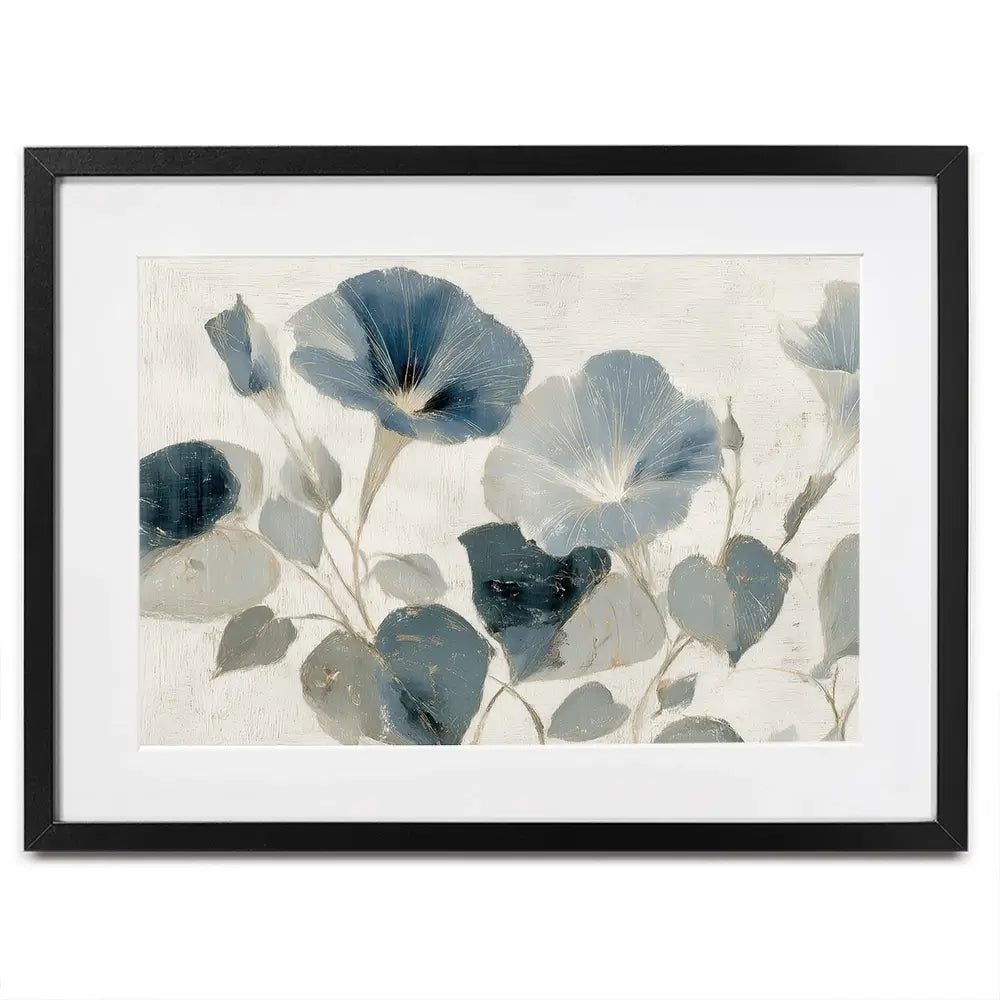 Navy Glory Vine Framed Art Print Navy Glory Vine Framed Art Print wall art product Chromatic Storm Studio