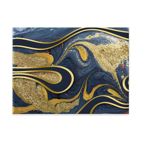 Navy Marble Canvas Print Navy Marble Canvas Print wall art product Ana Babii / Shutterstock