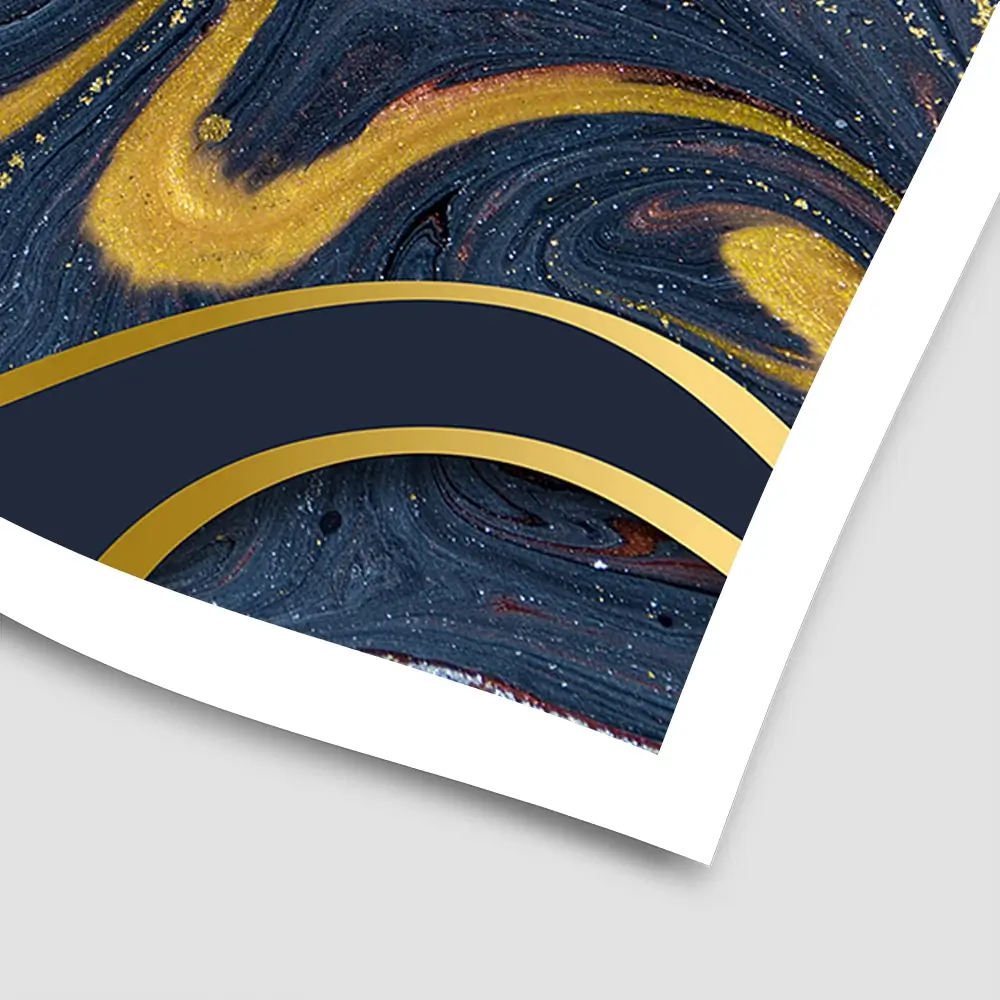 Navy Marble Square Art Print Navy Marble Square Art Print wall art product Art Print Shop