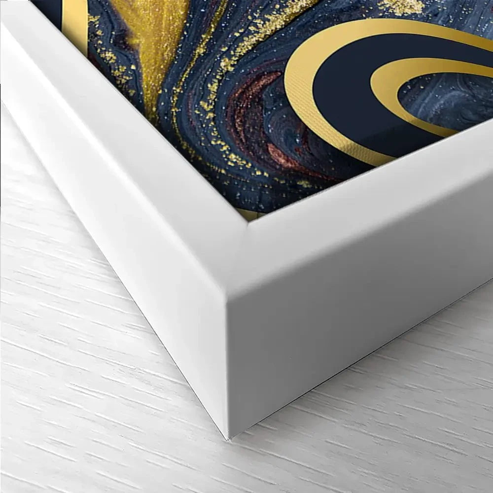 Navy Marble Trio Canvas Print Navy Marble Trio Canvas Print wall art product Ana Babii / Shutterstock