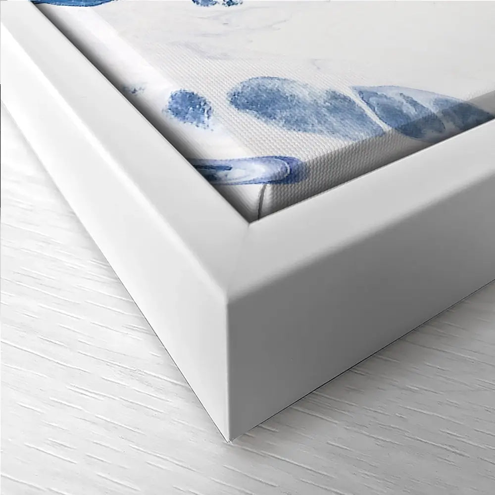 Navy White Mix Trio Canvas Print Navy White Mix Trio Canvas Print wall art product Ksenia Zu / Shutterstock