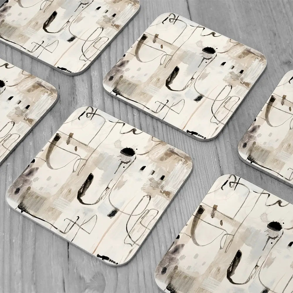 Net Neutral Coaster Set Net Neutral Coaster Set wall art product Art Print Shop