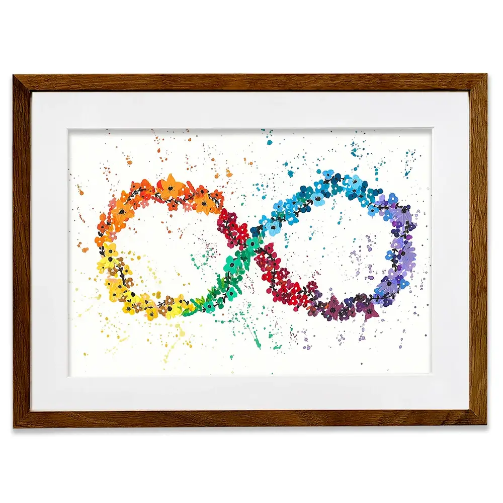 Neurodiversity Framed Art Print Neurodiversity Framed Art Print wall art product Emma LC Art