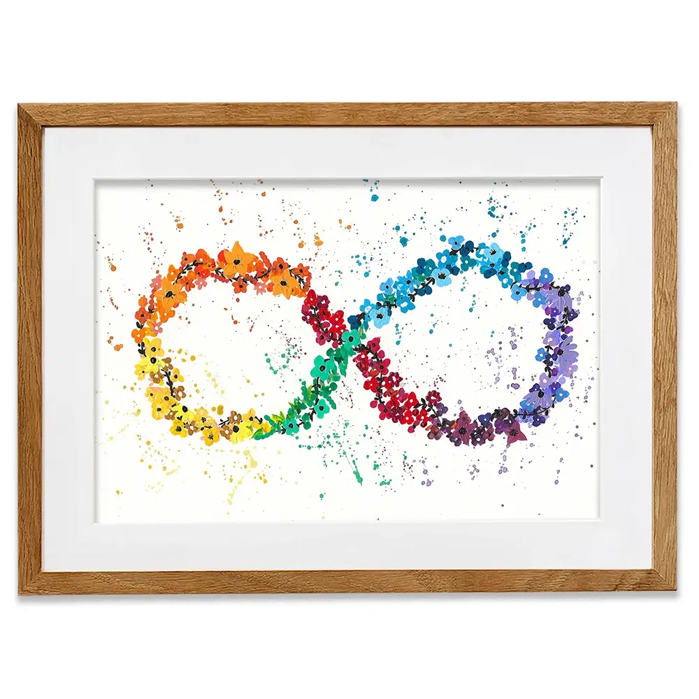 Neurodiversity Framed Art Print Neurodiversity Framed Art Print wall art product Emma LC Art