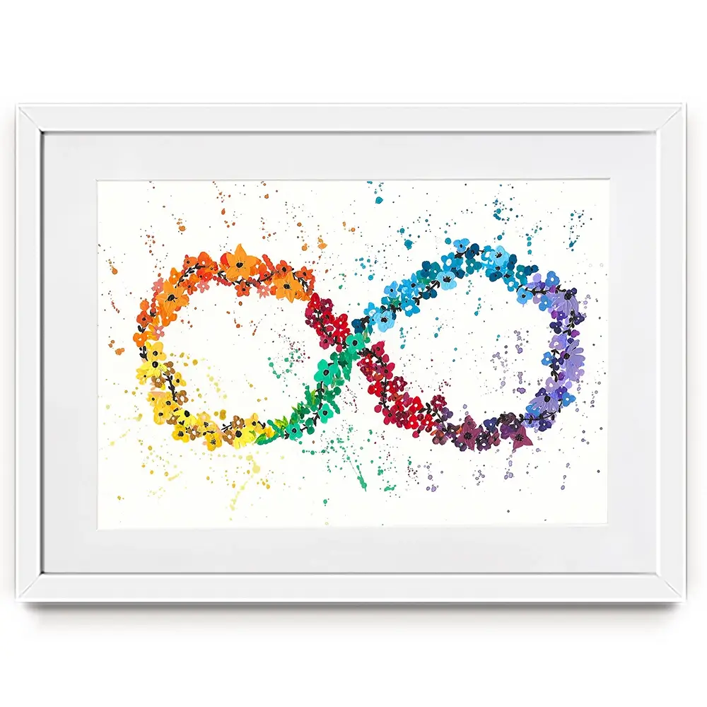 Neurodiversity Framed Art Print Neurodiversity Framed Art Print wall art product Emma LC Art