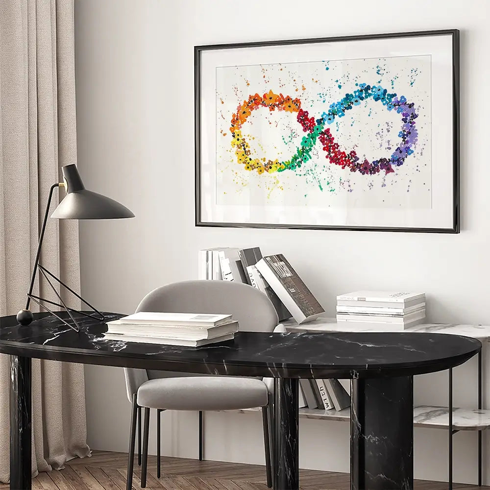 Neurodiversity Framed Art Print Neurodiversity Framed Art Print wall art product Emma LC Art