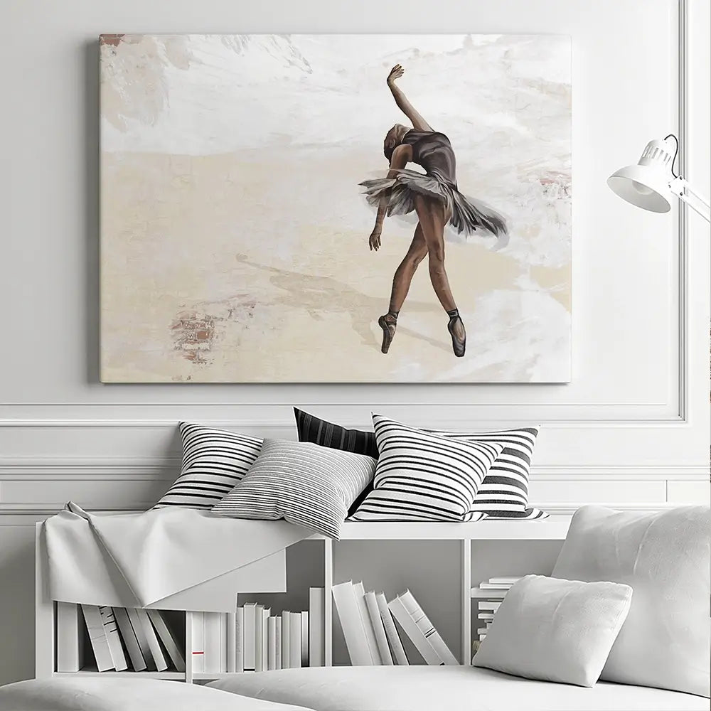 Neutral Ballerina Canvas Print Neutral Ballerina Canvas Print wall art product Victoriya1994 / Shutterstock