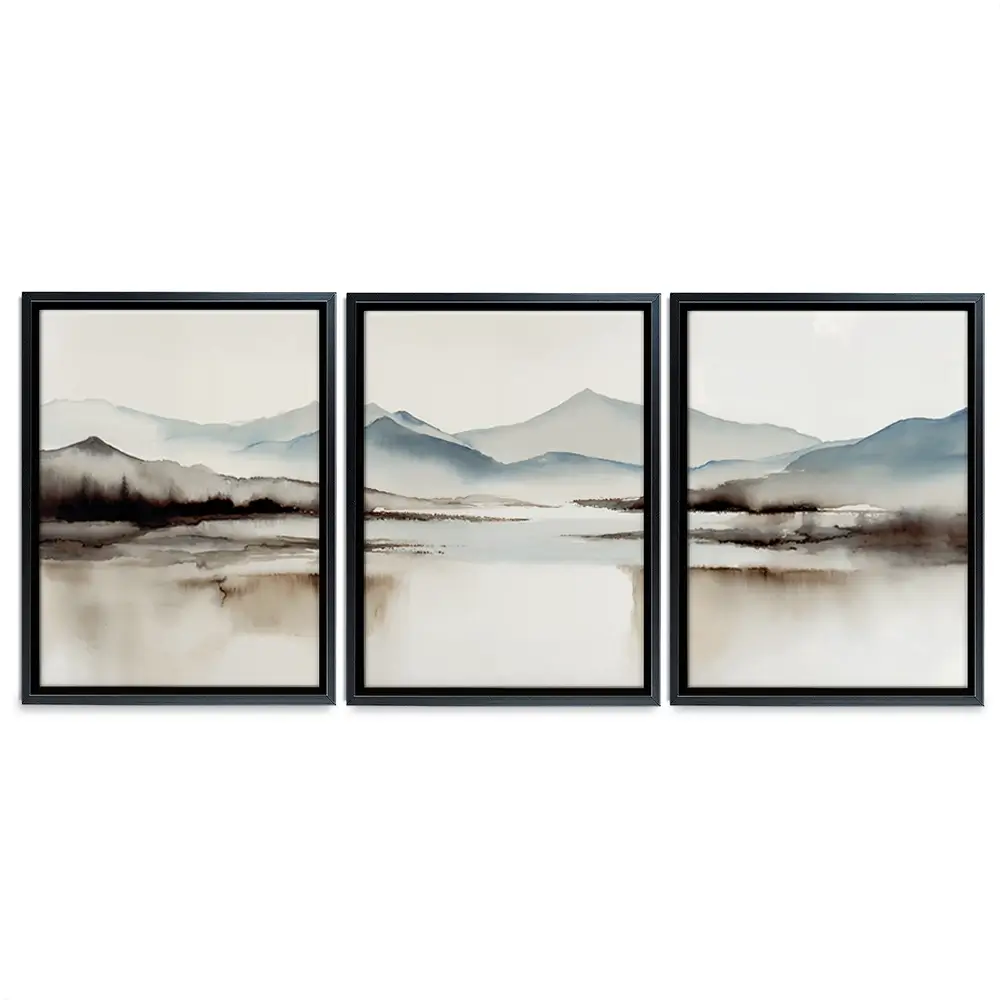 Neutral Land Trio Canvas Print Neutral Land Trio Canvas Print wall art product IAmHomeStudio