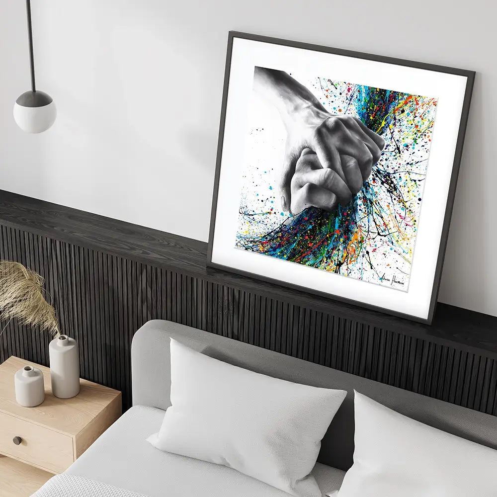 Never Let Go Square Framed Art Print Never Let Go Square Framed Art Print wall art product Ashvin Harrison