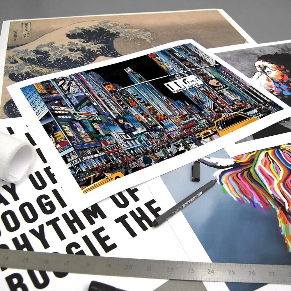 New York At Night Art Print New York At Night Art Print wall art product isaxar / Shutterstock