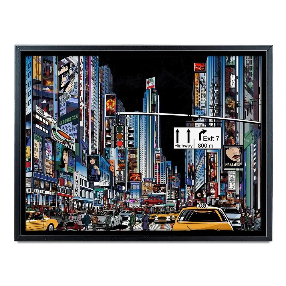 New York At Night Canvas Print New York At Night Canvas Print wall art product isaxar / Shutterstock