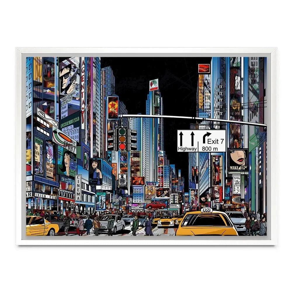 New York At Night Canvas Print New York At Night Canvas Print wall art product isaxar / Shutterstock