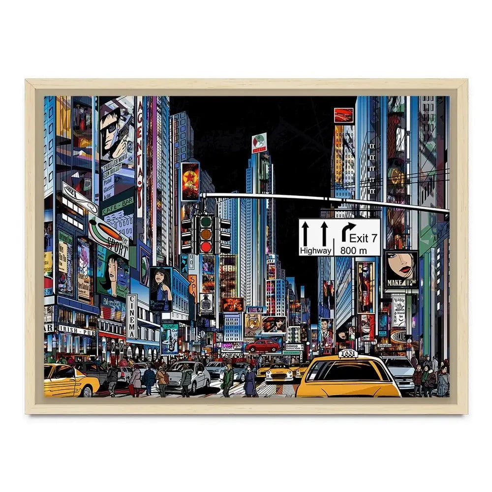 New York At Night Canvas Print New York At Night Canvas Print wall art product isaxar / Shutterstock