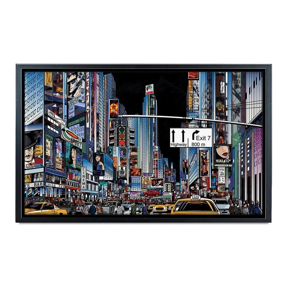 New York At Night Canvas Print New York At Night Canvas Print wall art product isaxar / Shutterstock