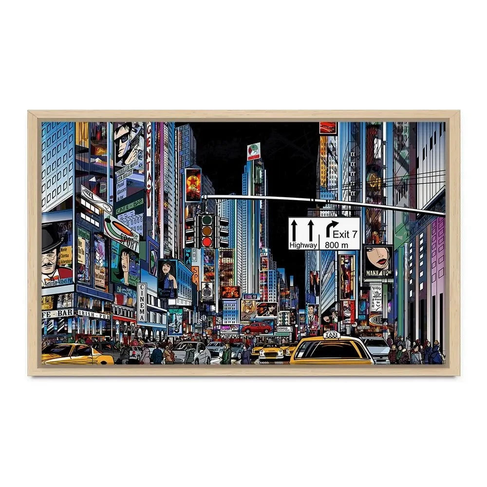 New York At Night Canvas Print New York At Night Canvas Print wall art product isaxar / Shutterstock