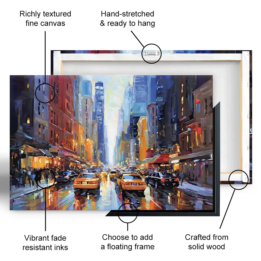 New York City Canvas Print New York City Canvas Print wall art product Leon Devenice