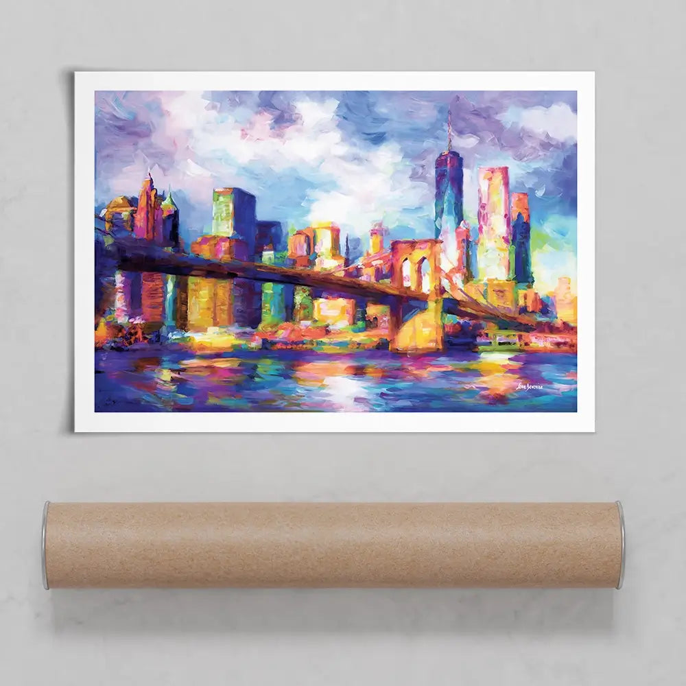 New York City Impressions Art Print New York City Impressions Art Print wall art product Leon Devenice