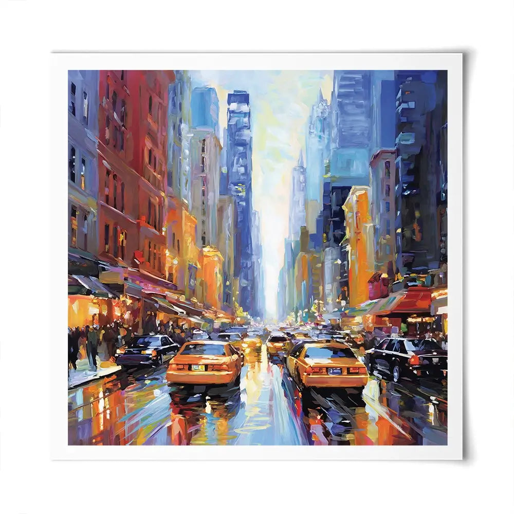 New York City Square Art Print New York City Square Art Print wall art product Leon Devenice