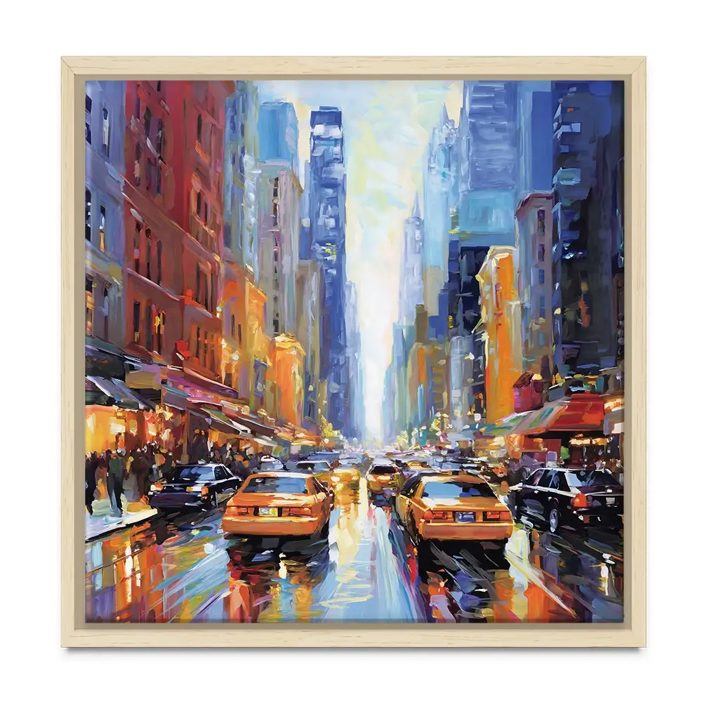 New York City Square Canvas Print New York City Square Canvas Print wall art product Leon Devenice