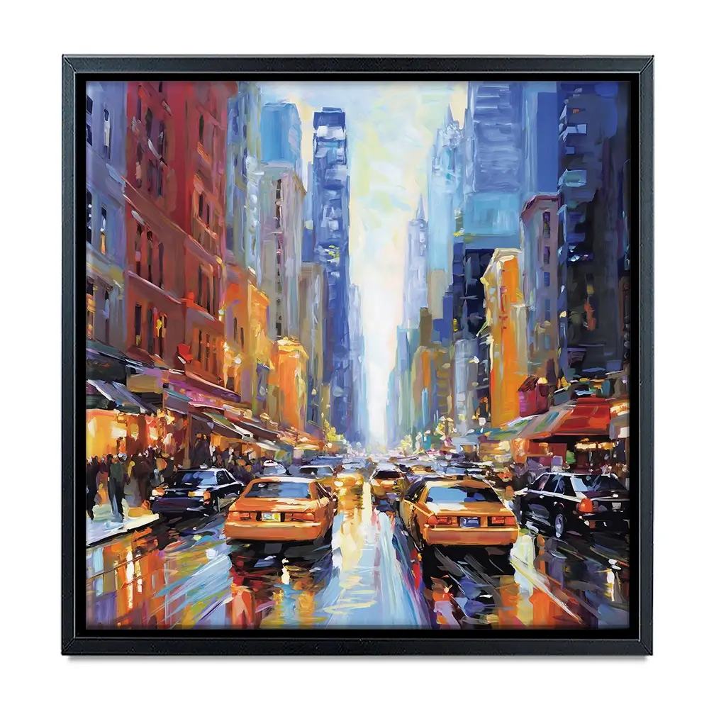 New York City Square Canvas Print New York City Square Canvas Print wall art product Leon Devenice