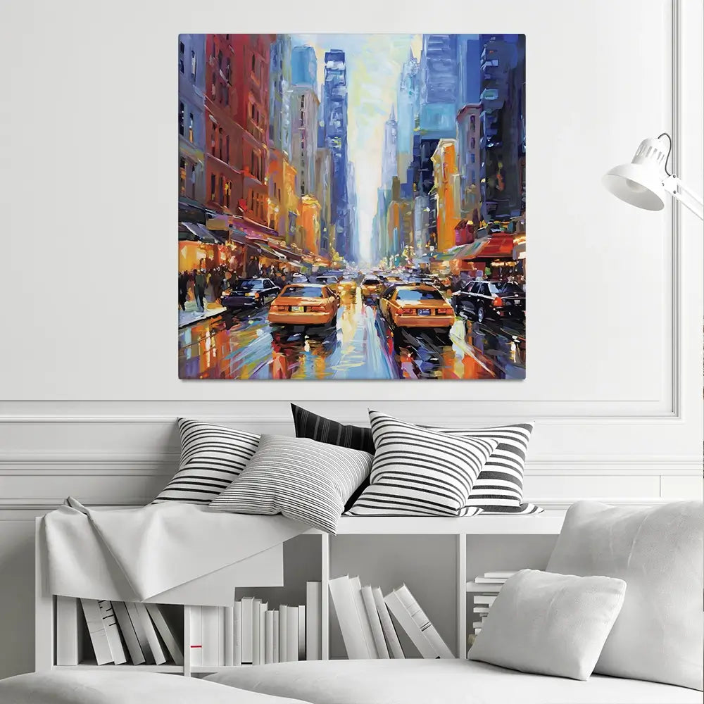 New York City Square Canvas Print New York City Square Canvas Print wall art product Leon Devenice