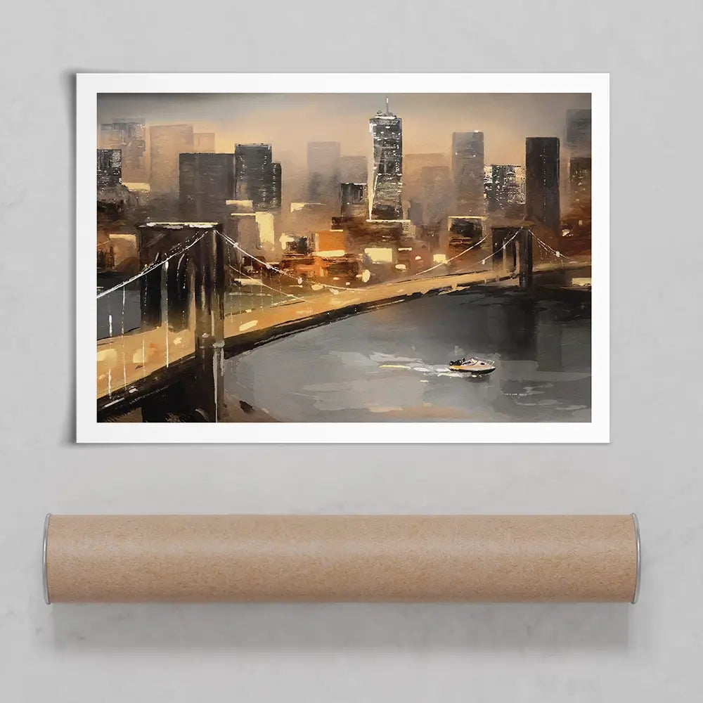 New York From Afar Art Print New York From Afar Art Print wall art product lisima / Shutterstock