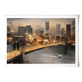 New York From Afar Art Print New York From Afar Art Print wall art product lisima / Shutterstock